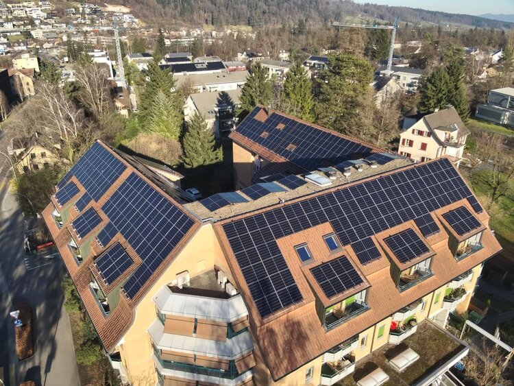 171 kWp Photovoltaikanlage Alterswohnheim Bodenmatt Malters