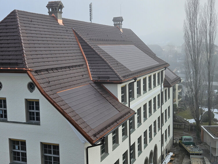 667 kWp Photovoltaikanlagen Schulhaus Littau