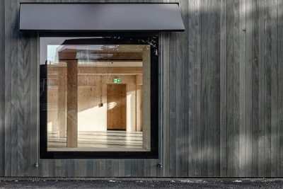 Garderobengebäude Schorenmatte in Basel