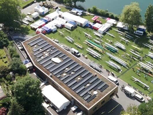 109 kWp Solaranlage für das Ruderzentrum Luzern-Rotsee